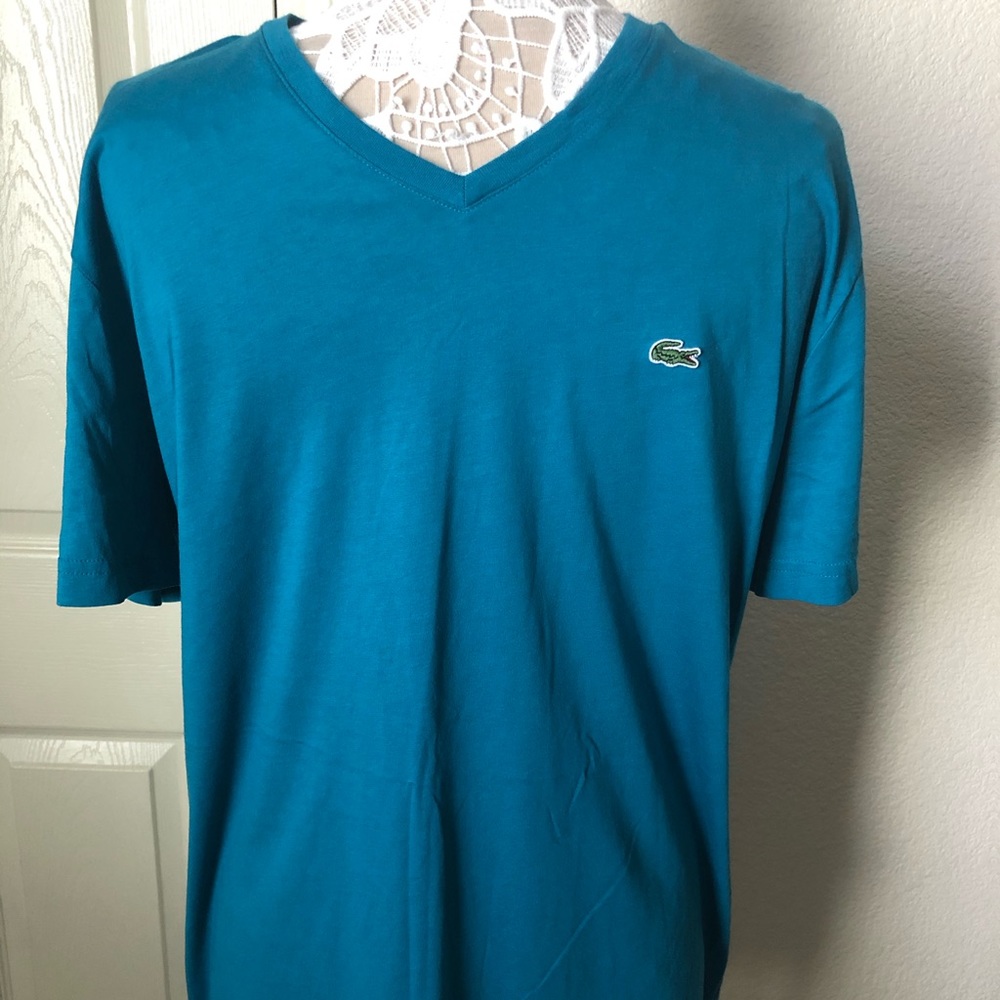 Authentic Lacoste v neck tee